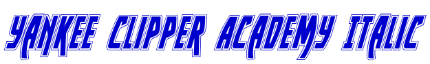 Yankee Clipper Academy Italic police de caractère